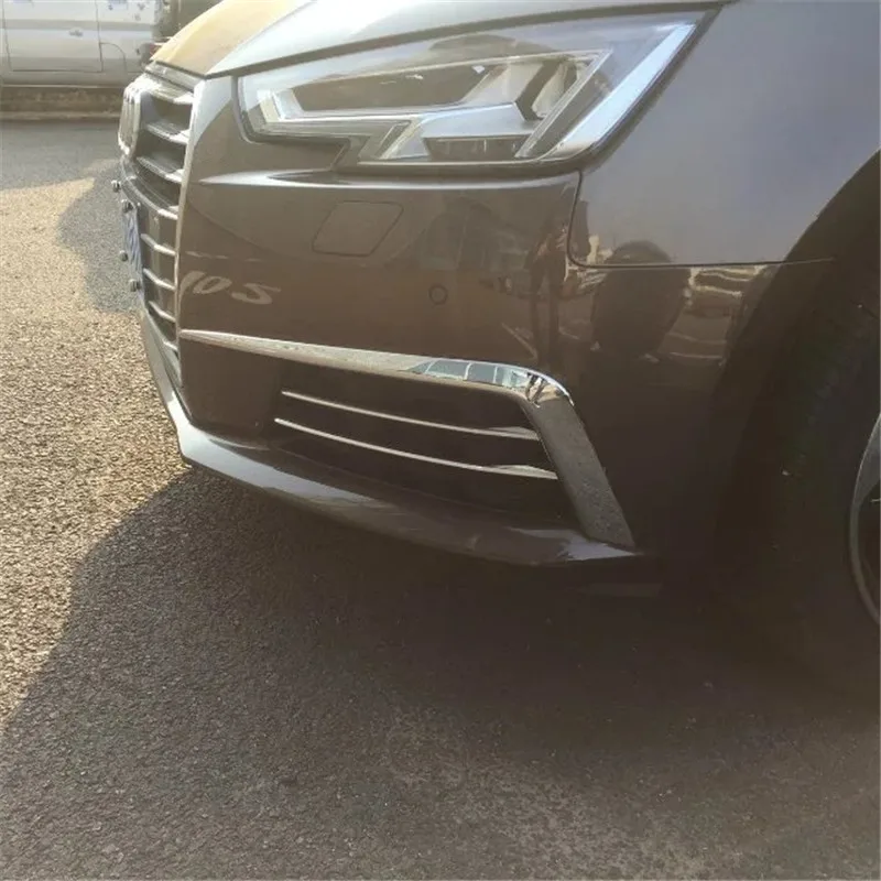 WELKINRY Автомобильная крышка для Audi A4 B9/8W 2016 2017 2018 2019 ABS Хромированная передняя