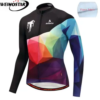 

Weimostar Ropa Ciclismo Pro Team Fleece Cycling Jersey Long Sleeve Bike Clothing Bike Shirt Maillot MTB Clothing