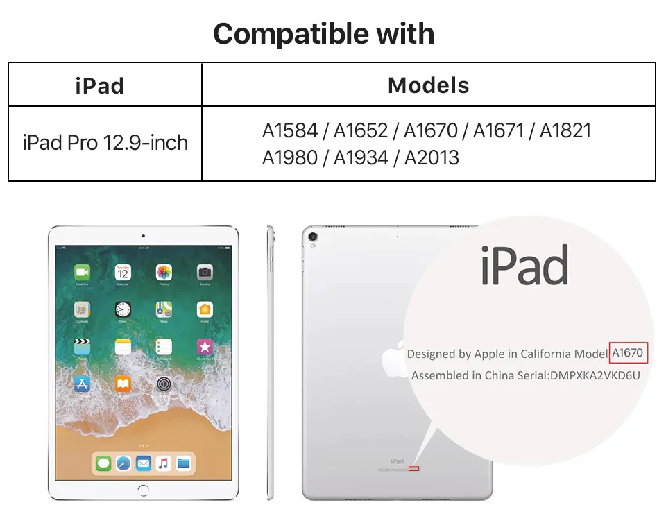 Для iPad Pro 12,9 чехол для планшета сумка на молнии Funda Coque для iPad Pro 11 защитный чехол из нубука
