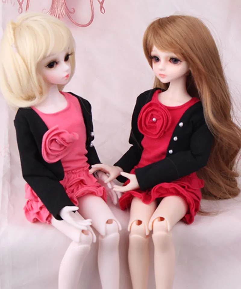 

Free Shipping 1/6 BJD Doll BJD/SD Fashion Clothes Similar Lonnie Dress Doll For Baby Girl (Dress+Coat)