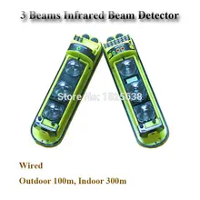 100 meter Wire Outdoor Infrared Barrier Photoelectric Beam Detector for Home Gsm Alarm System