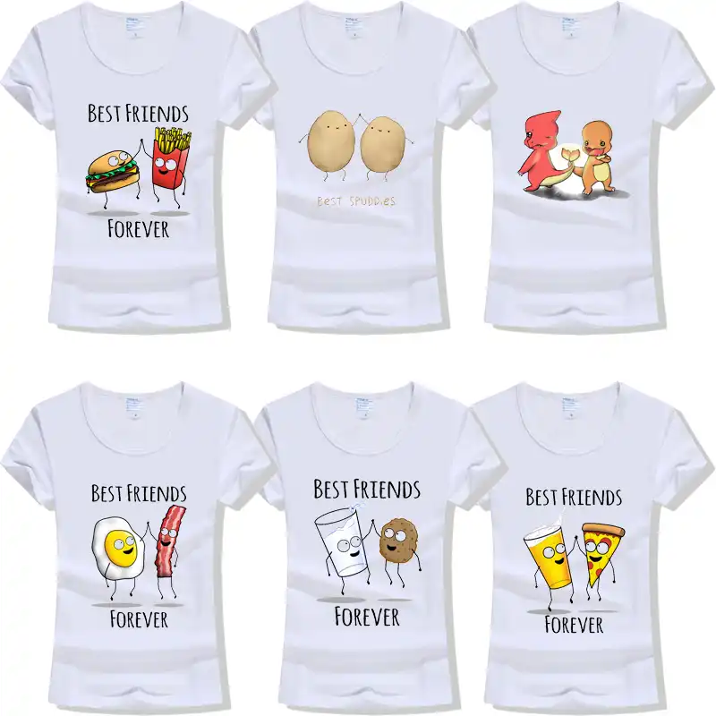 polos estampados para mejores amigas