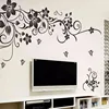 2022 Wall Stickers Fashion Beautiful DIY Removable Vinyl Flowers Vine Mural Decal Art Stikers For Living Room Wall Decoration ► Photo 3/6