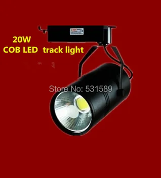 

10pcs/lot Free shipping 20w LED Track Spotlight 85~100LM/W Track light AC85~265V,Integrated chips 2 PIN