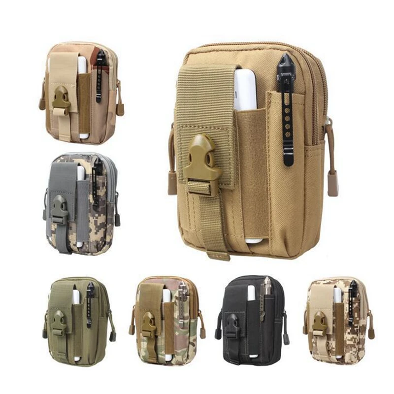 Military Molle Tactical Waist Bag Wallet Pouch Phone Case Outdoor Camping Hiking Bag10-0007