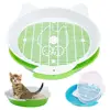 Cat's Plastic Litter Box with Tray Mat