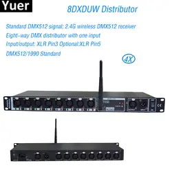 Свет этапа 8 DXDUW дистрибьютор DMX512 Splitter Свет разделитель усилителя сигнала DMX распределитель для концертного оборудования