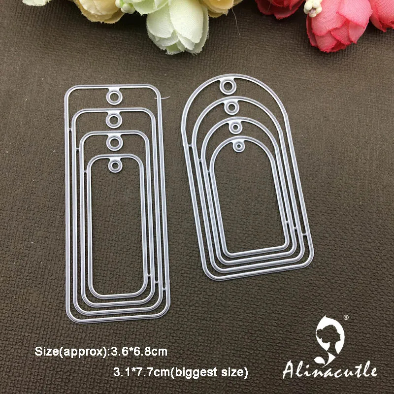 

METAL CUTTING DIES cut die alinacraft 8pc tag set Scrapbook paper craft album card punch knife art cutter die