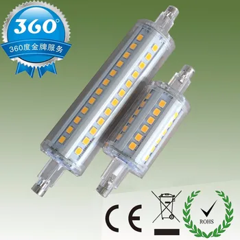 

DHL Free shipping 50pcs/lot 10W led R7S light 118mm 360 angle dimmable R7S led bulb J118 R7S lamp AC110-240V