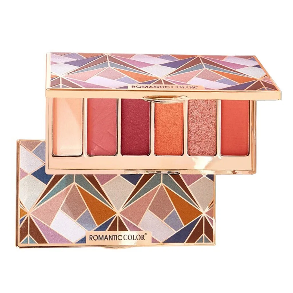 

Eyeshadow Pallete 6 Color Colorful Waterproof Concealer Makeup Pallete Lasting-Effect Matte Pearl Eye Shadow Oogschaduw YJJ1