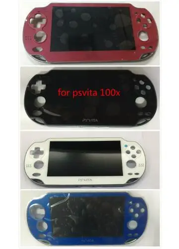 Для ps vita 1000 ЖК-дисплей с сенсорным экраном цифровой в сборе с рамкой черный/синий/красный/белый+ просвечивающие пленки