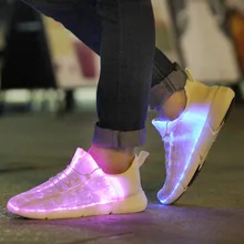 Zapatillas luminosas Shopify, zapatos luminosos iluminados para chico zapatillas LED blancas, zapatos intermitentes para niños luz para adulto y Chico - Deportes y entretenimiento