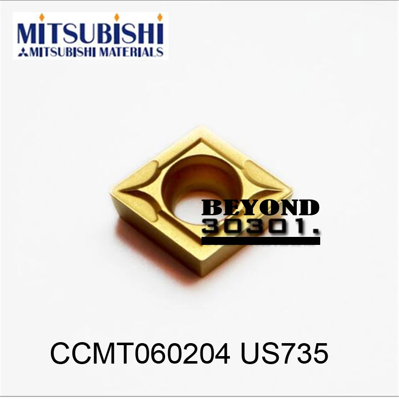 

CCMT060204 US735. MITSUBISHI cutting blade, turning tip,Suitable for SCLCR SCBCR SCKCR SCMCN  Series Lathe Tool,