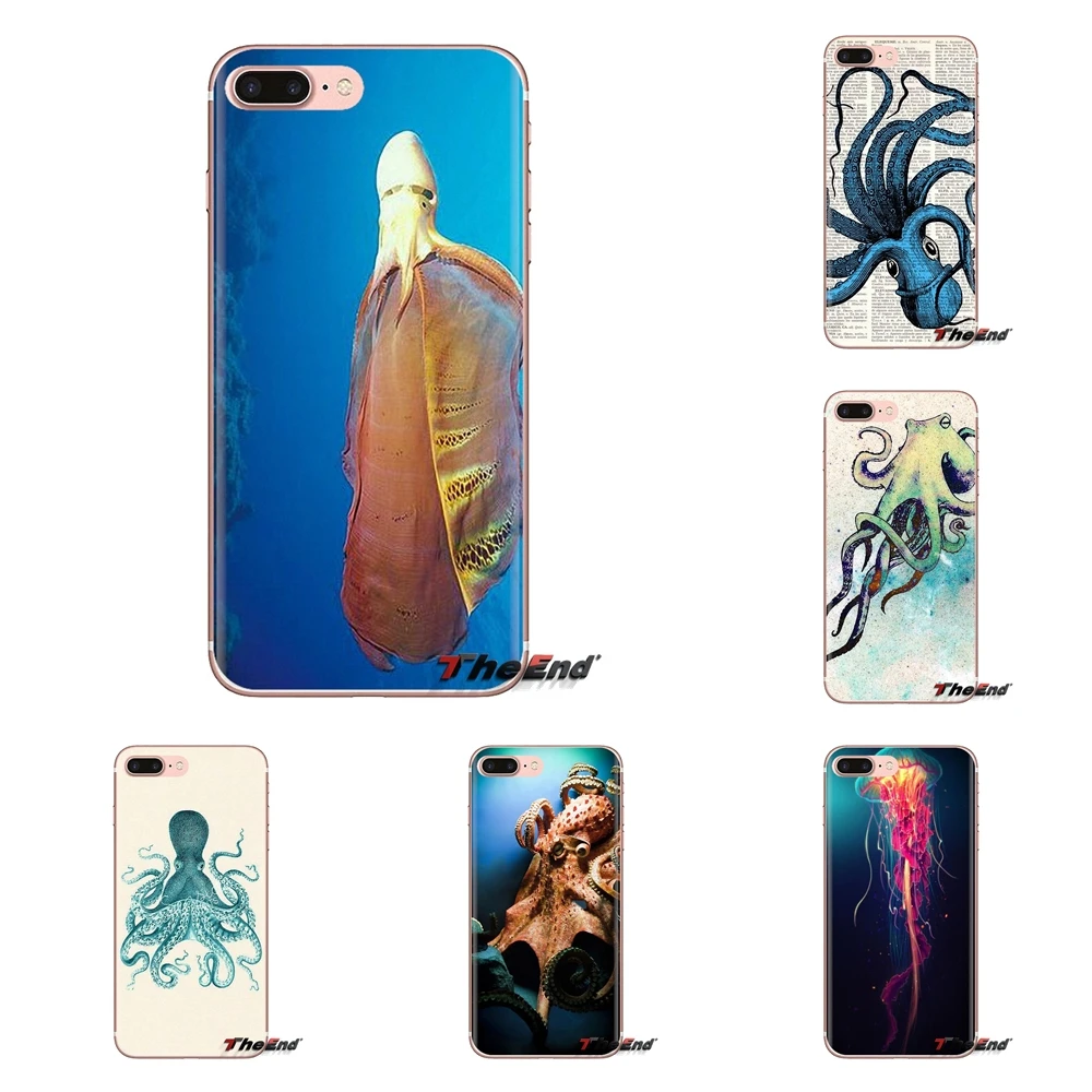 Морские организмы Осьминог Godlike для Samsung Galaxy S3 S4 S5 Mini S6 S7 Edge S8 S9 S10 Plus Note 3 4 5 8 9