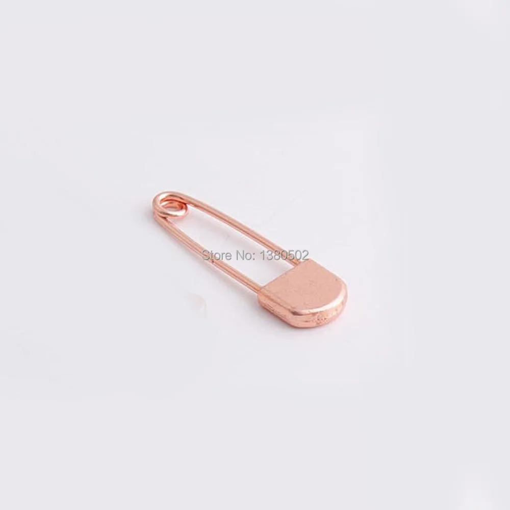 10 шт./лот 35*10 мм розовое золото цвет металлические застежки брошь булавки Поиск для одежды аксессуары