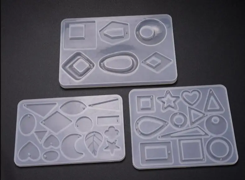 

Silicone Mold for jewelry pendant with hole leaf moon star Resin Silicone Mould Crafts Jewelry Making charms epoxy resin molds