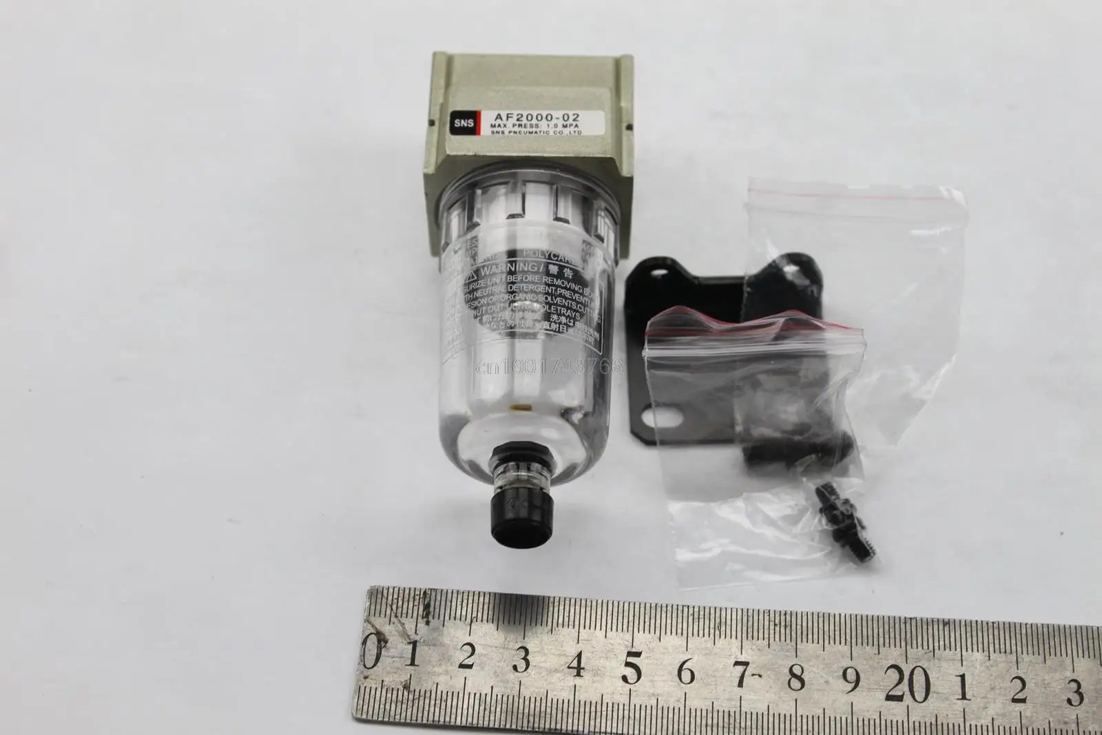 

SNS Pneumatic air filter AF2000-02 1/4'' BSPT water separator Air Source Treatment Manual