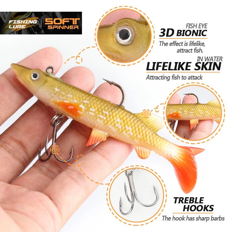 DONQL لينة إغراء كيت Wobblers Pesca الاصطناعي الطعم سيليكون الصيد السحر باس البحر الكارب عوامة سنارة صيد الأسماك تهزهز DONQL لينة إغراء كيت Wobblers Pesca الاصطناعي الطعم سيليكون الصيد السحر باس البحر الكارب عوامة سنارة صيد الأسماك تهزهز