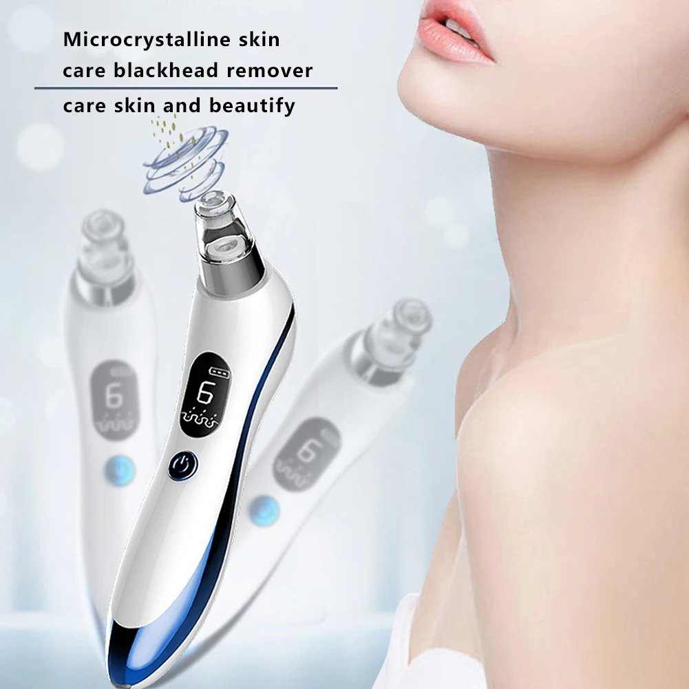 Removedor de Cravo Sucção a Vácuo Cuidados com a Pele Rosto Nariz Elétrico Facial Instrumento Limpeza Poros Mais Limpo Acne Beleza Ferramentas Máquina 19 Rosto nariz removedor de cravo elétrico sucção