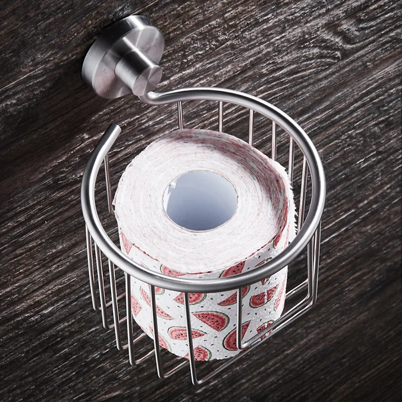 Toilet Paper Holder Creative Stainless Steel Paper Towel Holder Rack Wall Mounted Bathroom Roll Paper Holder Tissue Storage Rack Toilet Paper Holder Creative Stainless Steel Paper Towel Holder Rack Wall Mounted Bathroom Roll Paper Holder Tissue Storage Rack