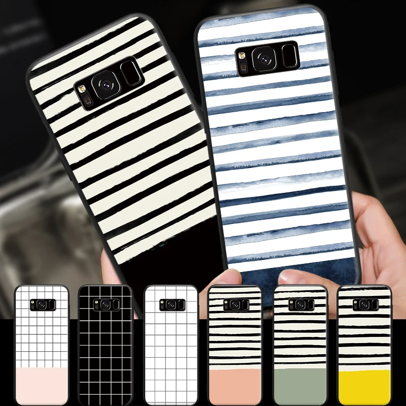 

Simple Plaid Stripes Pattern Fundas For Samsung Galaxy A3 A5 A8 J3 J5 J7 2015 2016 2017 2018 Hard Phone Cover Case Coque