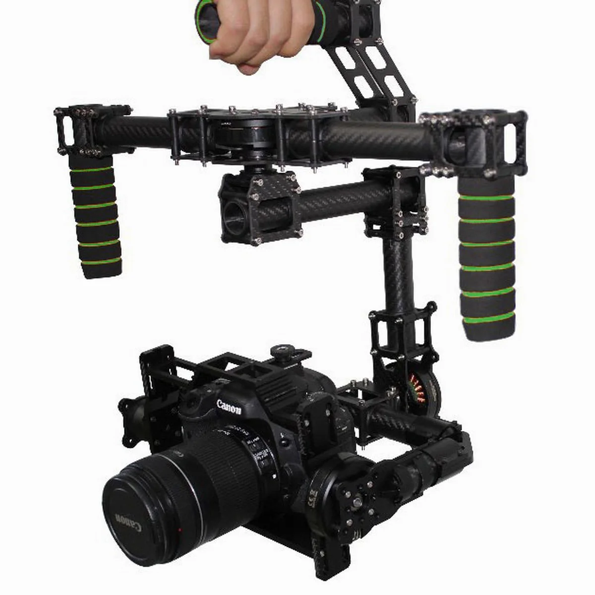 Dslr ручка Камера 3 оси Бесщеточный Gimbal углерода гора + 32 бит AlexMos контроллер