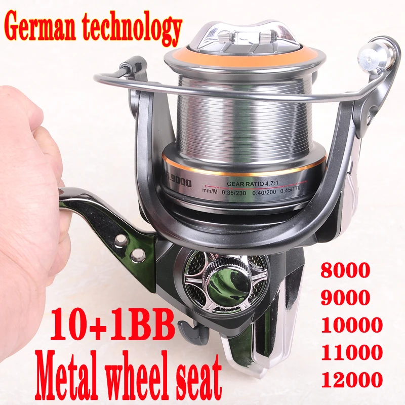 8000 12000Hynix 10+1BB long shot reel casting for carp and salt water