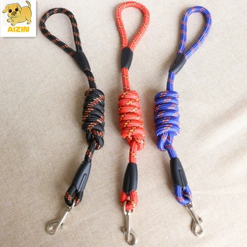 

New Strong Thick Nylon Dog Leashes Comfortable For Small Medium Large Dog Pitbull Colorful Design Pets Supplier Free Shipping