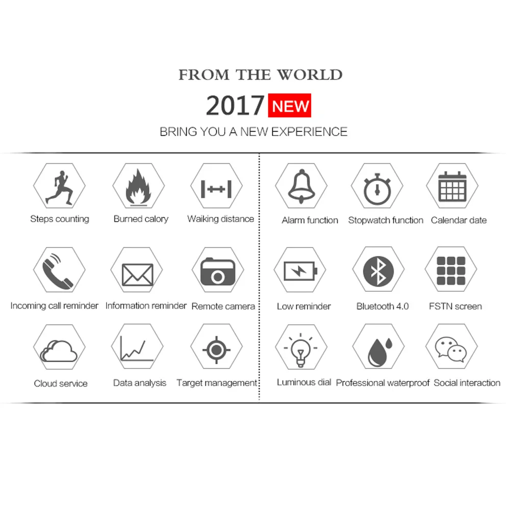  Smart Watch EX18 Sport Waterproof pedometers Message Reminder Bluetooth Outdoor swimming men smartw - 32921427055