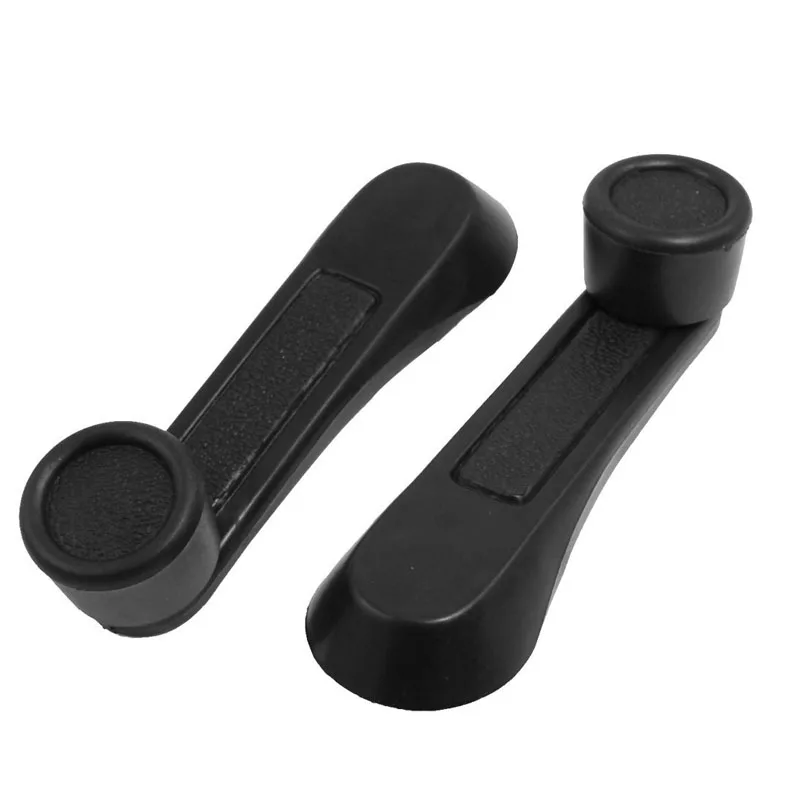 ZYHW Brand 2 Pcs Black Plastic Car Window Winder Cranks Handle Leverin