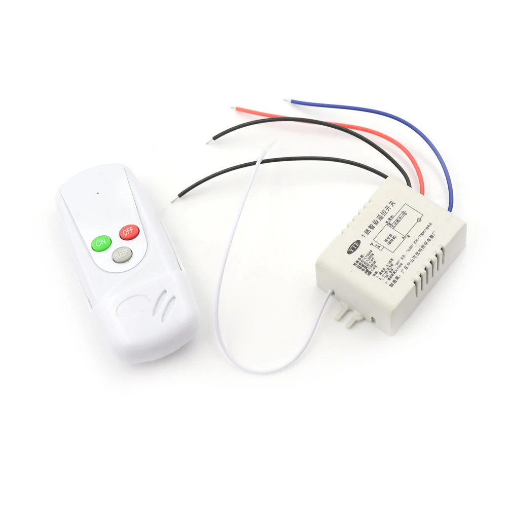 

1 x Switcher Receiver +1 x Remote Control 220V Lamp Light Digital Wireless Wall Remote Control Receiver Transmitter Switch