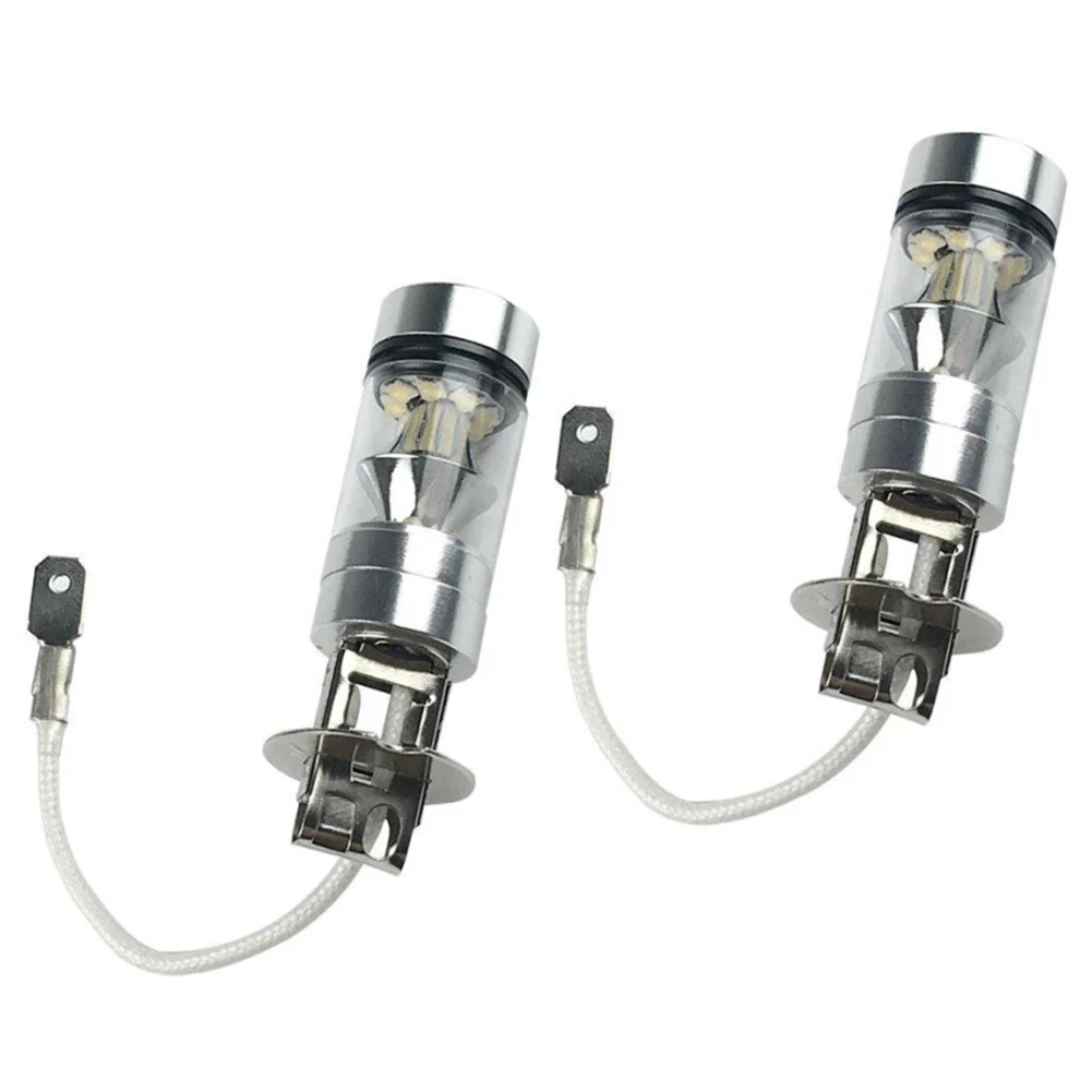 

2Pcs H3 High Power 100W Fog Light LED Bulb For Car Truck Direct Replacement