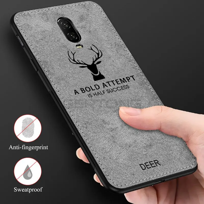 

Cloth Texture Shockproof Case For Oneplus 6t One plus6T 3D Animal Pattern Back Cover For Oneplus 6 A6000 Soft Silicone TPU Cases