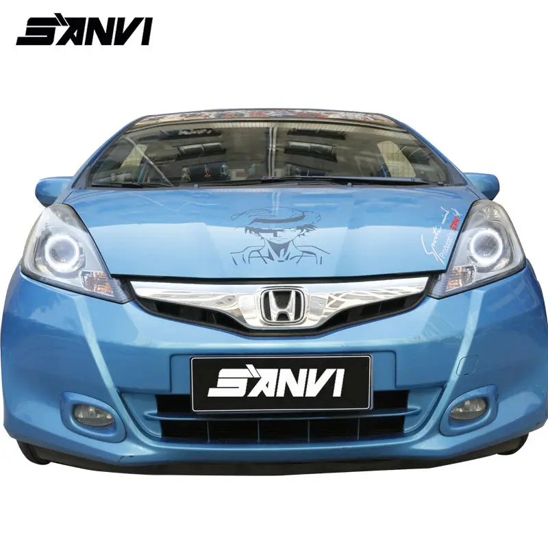 headlights for Honda Jazz Fit Projector lens Halos HID (3)