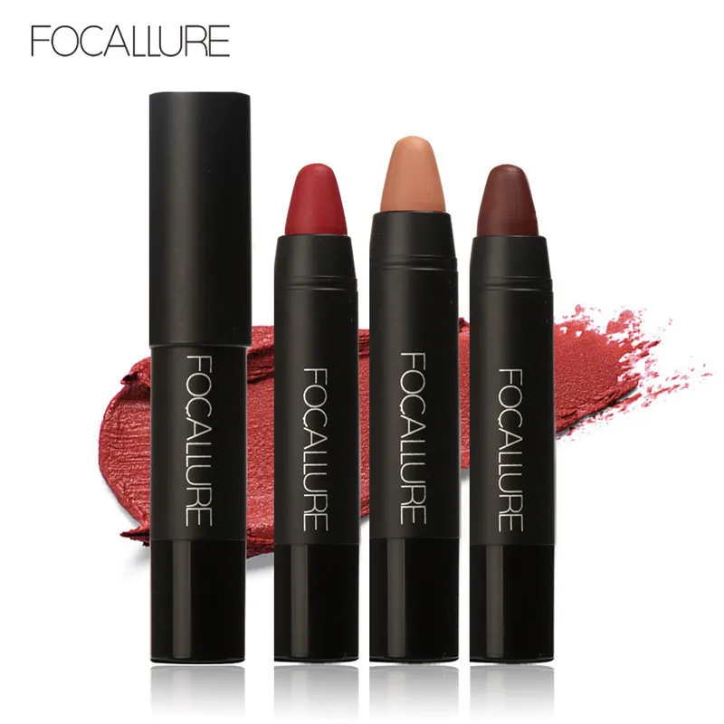 

FOCALLURE Maquiagem Batom 19 Colors Blue Lipstick Matte Lipstick Waterproof Long Lasting Cosmetic Nude Makeup Lips Drop Shipping