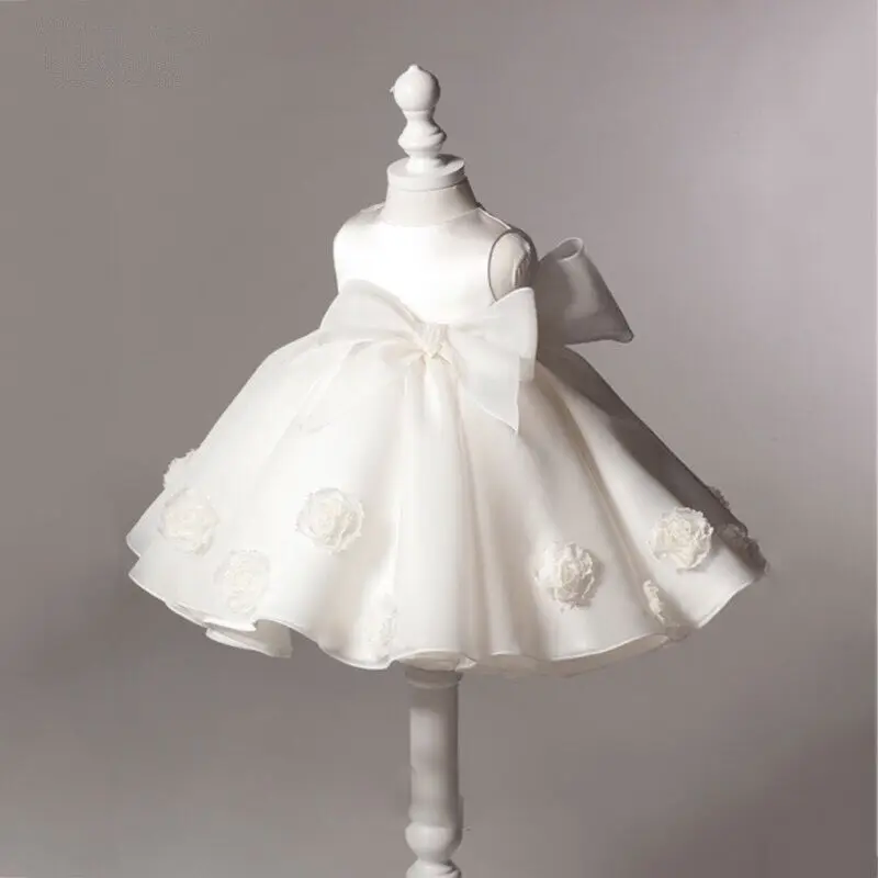 

High Quality Hand Made Baby Girl Dress Baptism Dress Girl Infant 1 Year Birthday Dress for Baby Girl Chirstening Dress for 0-4T