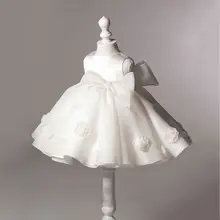High Quality Hand Made Baby Girl Dress Baptism Dress Girl Infant 1 Year Birthday Dress for