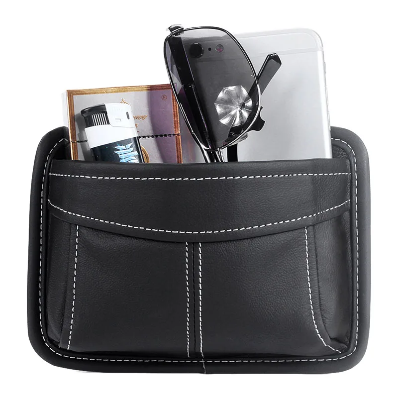 

2018 Car seat side Organizer PU leather Storage bag Interior Accessories