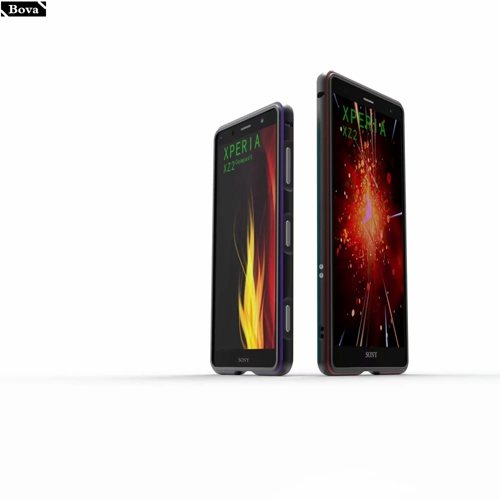 Чехол для Sony XZ3 роскошный Ультратонкий алюминиевый бампер Xperia + 2 пленки (1
