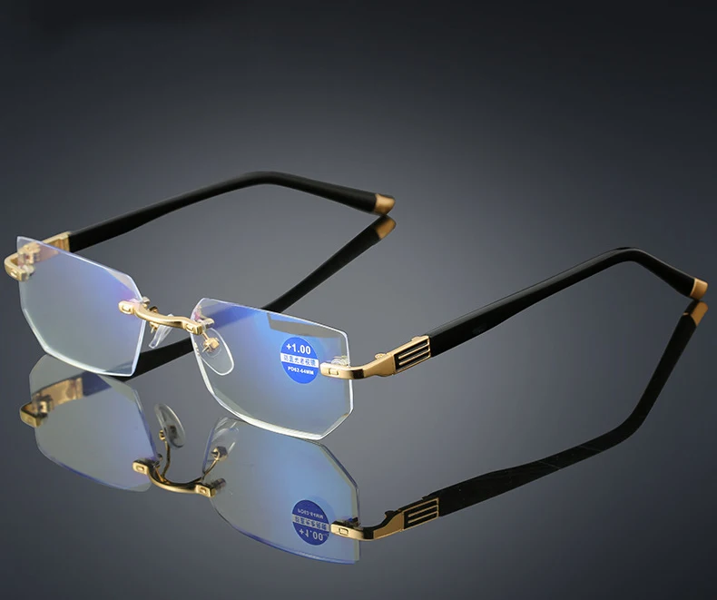 Высококачественные очки для чтения без оправы, мужские и женские очки, gafas de lectura+ 100+ 150+ 200+ 250+ 300+ 350+ 400