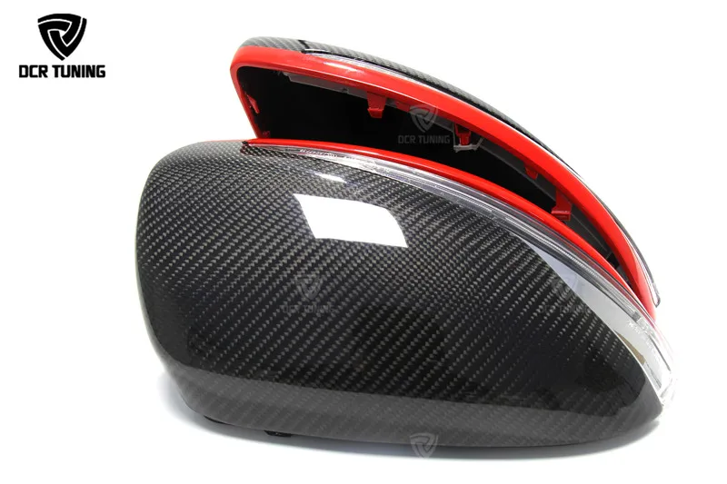 Mercedes W205 W222 W213 X205 Benz C S GLC E Class Carbon Fiber Mirror LHD Only 11 Replacement Style AMG (2)