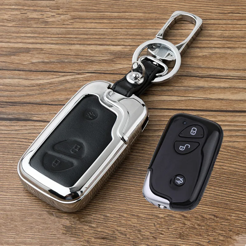 Fashion Zinc Alloy+Leather Car Styling Key Cover Case for Lexus RX IS ES NX GS GX LX 300 330 350 200 250 270 470 570 450H CT200H
