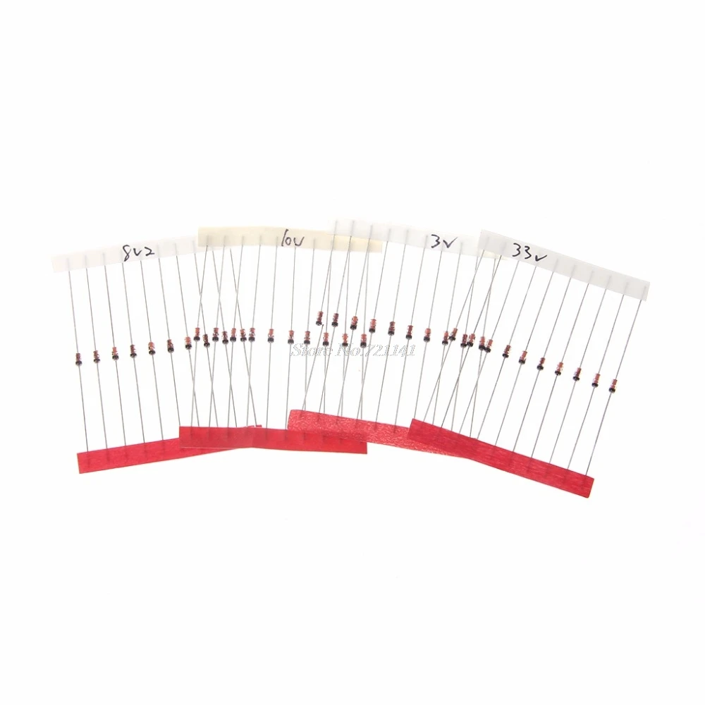 270 Pcs 2.4V-33V 27 Values 1/2W 0.5W Zener Diode Assorted Kit Active Components Diodes Dropship