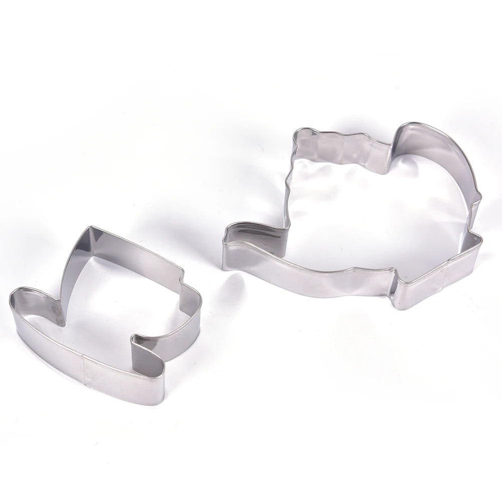 2Pcs/set Cookie Cutters Stainless Steel Tea Cup And Tea Pot Shape