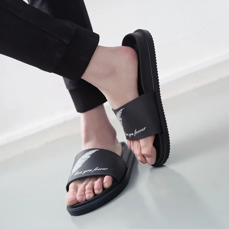 Summer Graffiti Slippers Men Casual Sandals Leisure Soft Slides Eva Massage Beach Slippers Water Shoes Men's Sandals Summer Graffiti Slippers Men Casual Sandals Leisure Soft Slides Eva Massage Beach Slippers Water Shoes Men's Sandals