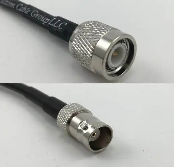 

1PCS RG58 TNC MALE to BNC FEMALE Pigtail Jumper RF coaxial cable 50ohm High Quality with 60CM