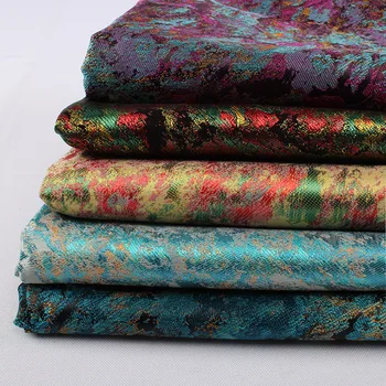 

Abstract oil painting style jacquard brocade fabric starry pattern fashion fabric DIY clothing bags 90cm wide by yard