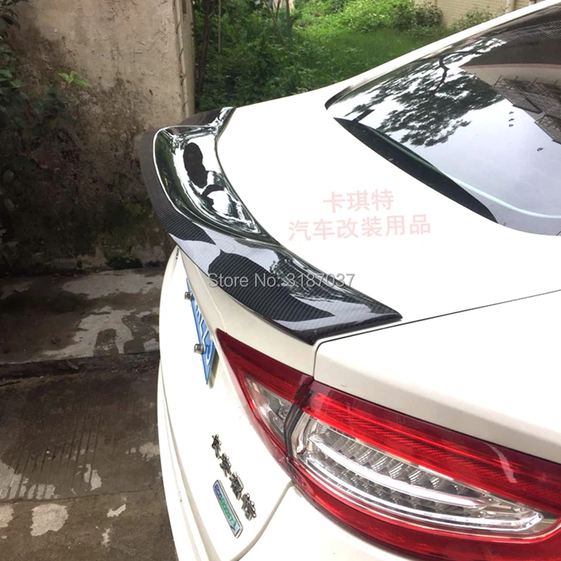 

For Ford Mondeo/Fusion Auto Accessories New Model 2013-2017 Carbon Fiber Rear Roof Spoiler Wing Trunk Lip Boot Cover Car Styling