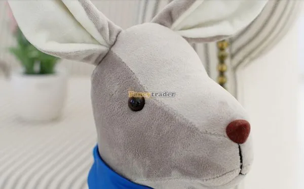 Fancytrader  New 28'' 70cm Giant Plush Stuffed Big Grey AU Kangaroo, 2 Colors! Free Shipping FT50253 (6)