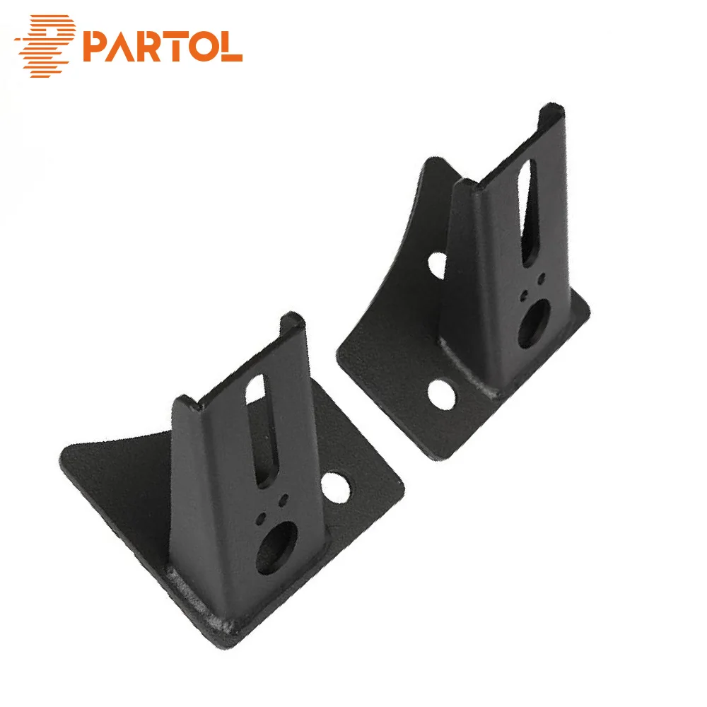 

Partol a Pair A-Pillar Light Brackets Lower Windshield LED Work light Mounts Kit For 2007-2017 Jeep Wrangler JK
